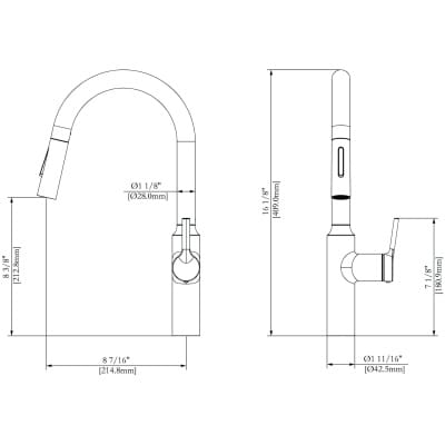 Valterra | Single Handle Bar Faucet | PF231765 | Matte Black