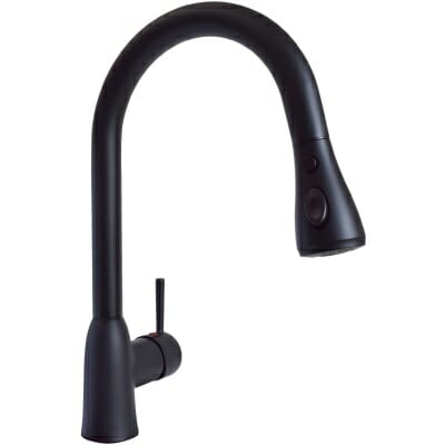 Valterra | Slimline Single Handle w/Power Boost Pull Down Kitchen Faucet | PF231766 | Matte Black