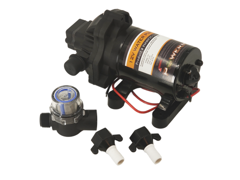 PowerMax | 12V RV Fresh Water Pump | PMWP3G-12V | 3.2 GPM