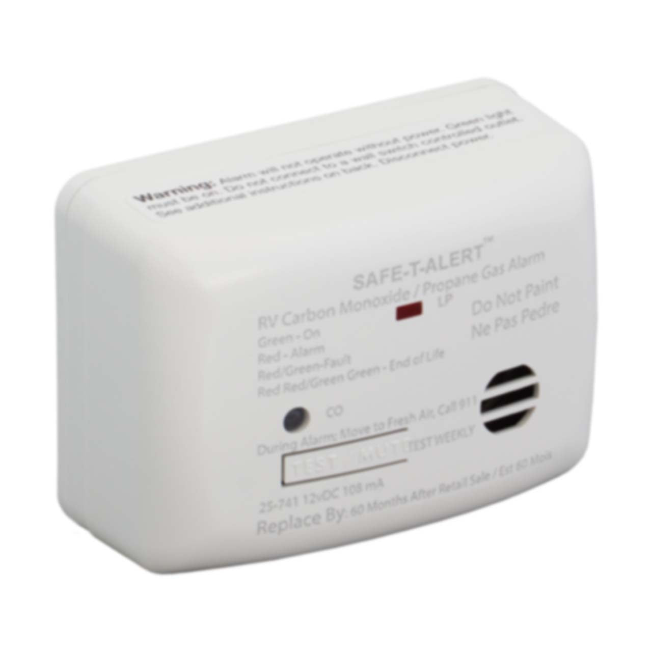 MTI Industries | Mini Dual LP/CO Alarm | Surface Mount | 25-741-WT | W