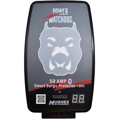 Hughes Auto | 50 Amp Bluetooth Surge Protector | PWD50-EPO-H | With Auto Shutoff | Hardwired