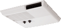 White Advent Non-Ducted Ceiling Assembly ACRND25WH with Control Knobs - Angled View | United RV Parts