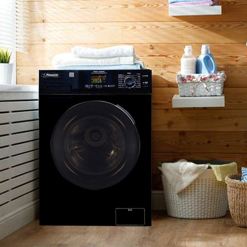 Pinnacle | Clothes Washer / Dryer Combo Unit | 22-4600LB | Front Load | 110 Volt AC | 15 LB Load Capacity | 11 Wash Cycles And 3 Dry Cycles | Black