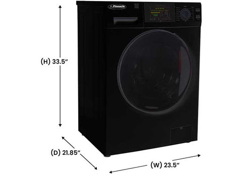 Pinnacle | Clothes Washer | 22-826LB | Front Load | 110 Volt AC | 15 Pound Load Capacity | 12 Wash Cycles | Black