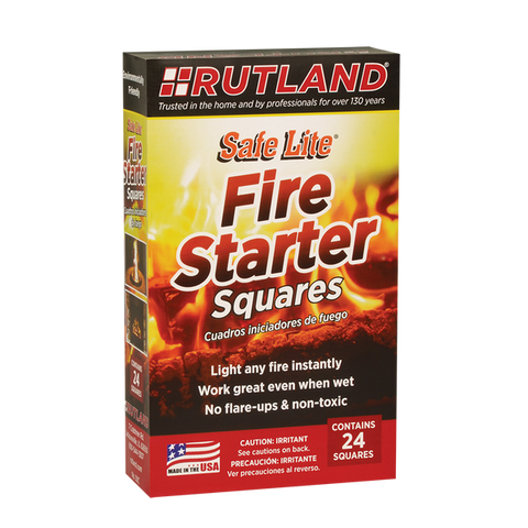 Rutland | Campfire Starter Squares | SKU# 50C | Set of 24 Squares
