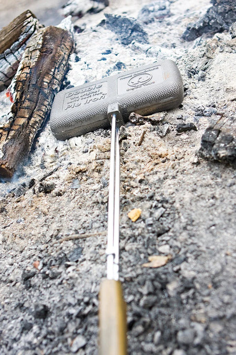 Rome Industry | Campfire Double Pie Iron Cookware | 1605 | Cast Iron | Rectangular | With Handle