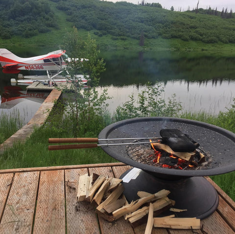 Rome Industry | Campfire Double Pie Iron Cookware | 1605 | Cast Iron | Rectangular | With Handle