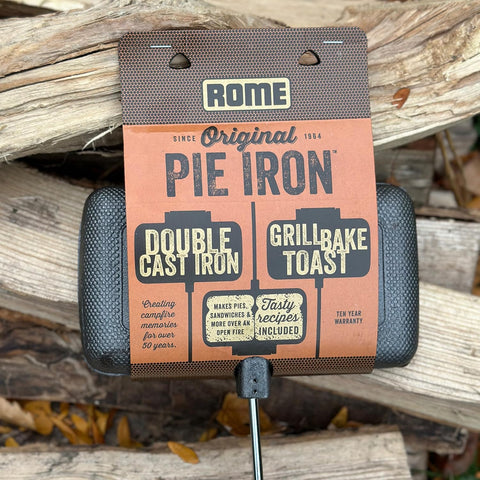 Rome Industry | Campfire Double Pie Iron Cookware | 1605 | Cast Iron | Rectangular | With Handle