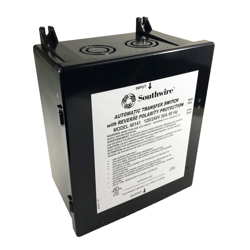 Southwire | 50 Amp Reverse Polarity Automatic Transfer Switch | 40141-
