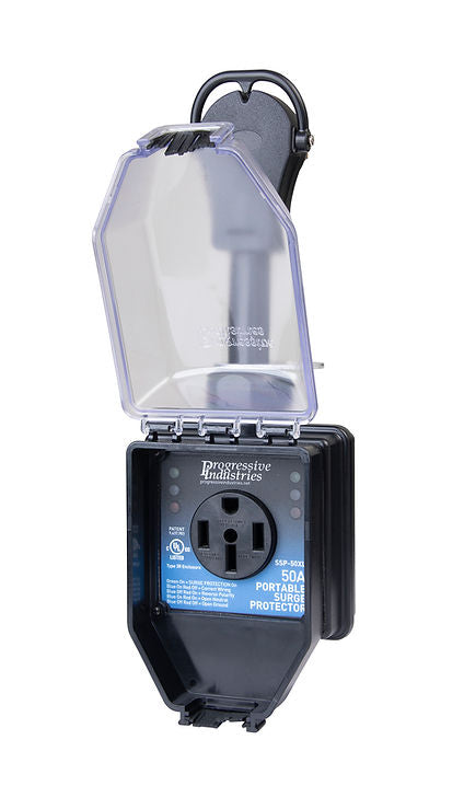 Progressive Industries | Portable RV Smart Surge Protector | SSP-50XL