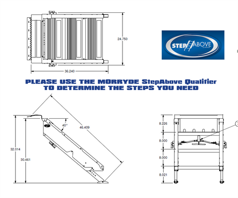 MORryde | 27" MorRyde Fold up RV Step - 3 Step | STP-3-27-05H