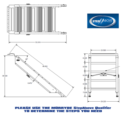 MORryde | 30" MorRyde Fold up RV Step 4 Step | STP-213 | Replaces STP-4-30-03H