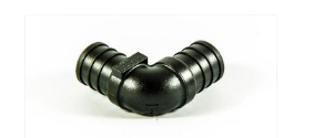 Flair-It | ECOPOLY 1/2" 90 DEGREE ELBOW | 29800 | Plastic | Single | Black