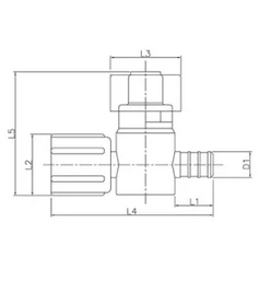 Flair-It | PEXLOCK RED MANIFOLD VALVE | 30891 | Hot Side | Plastic | Single | Red