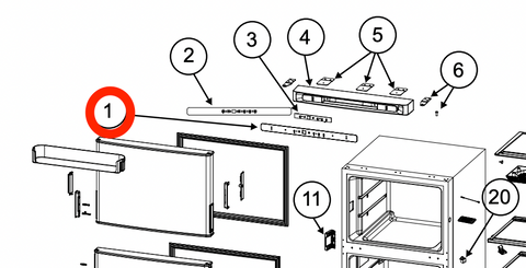 Norcold | Refrigerator Eyebrow Kit | 640087 |