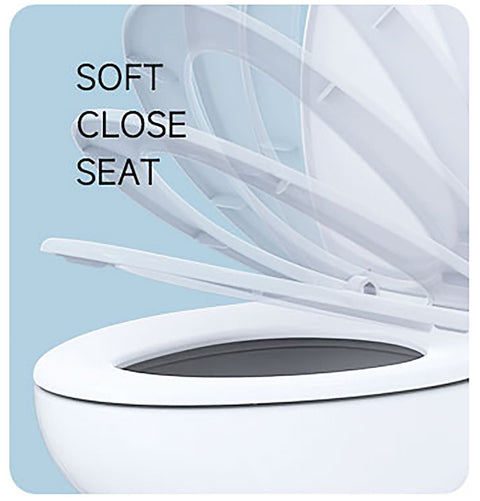 Seaflo | Residential Height RV Toilet | SFRTCH-02-01 | Elongated Ceramic Bowl | Foot Pedal | White