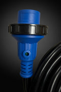 Blue TT-30P Male Plug Side Profile with Pull Handle - 30 AMP RV Shore Power Cord SP30A25DETACH | United RV Parts
