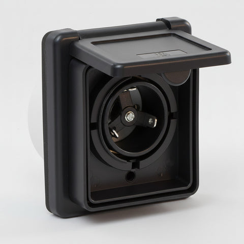 Superior Products Company | 30 AMP RV Power Inlet | 30ABKINLET | 30A | 125V | Black
