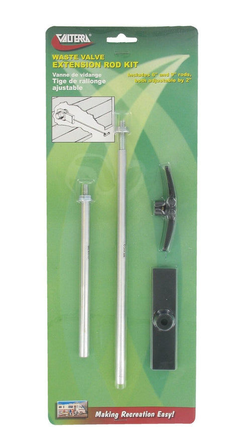 Valterra | Waste Valve Extension Rod Kit | T1046-12VP | 6″ and 9″