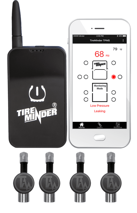 Valterra | TireMinder RV Smart TPMS | TM22159 | With 4 Flow Through Transmitters | Rhino Booster