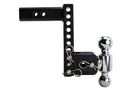 B&W Hitches | Trailer Hitch Ball Mount | TS10040B | Dual Ball 7" Drop | Black