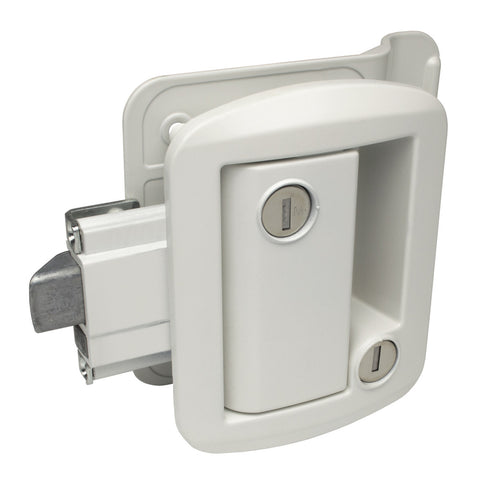 Creative Products Group | Global Link Classic Pro RV Entrance Lock | TTL-43610-9009-AL | White | Single