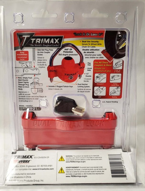 Trimax | Universal Narrow Body Trailer Coupler Lock | UMAX25