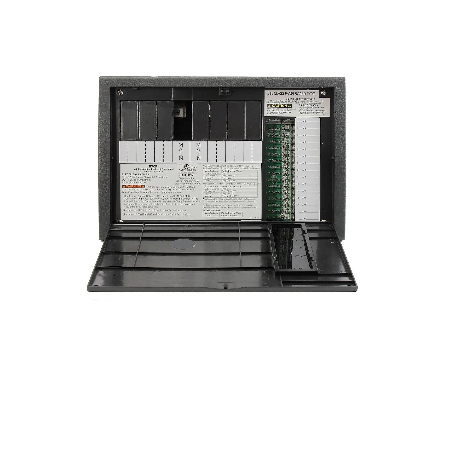 WFCO | Distribution Panel | WF-8930/50NPB – United RV Parts