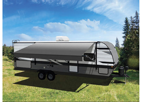 Velarium | Universal Cut-to-Fit Awning Fabric | VAF022002 | Charcoal Fade | 22'