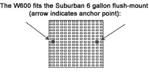 JCJ Enterprises | Mud Dauber Screen for Suburban 6 Gallon Water Heater | W600