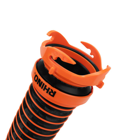 Camco | RhinoEXTREME Exoskeleton RV Sewer Hose Extension | 39865 | 5' | with Swivel Bayonet and Lug