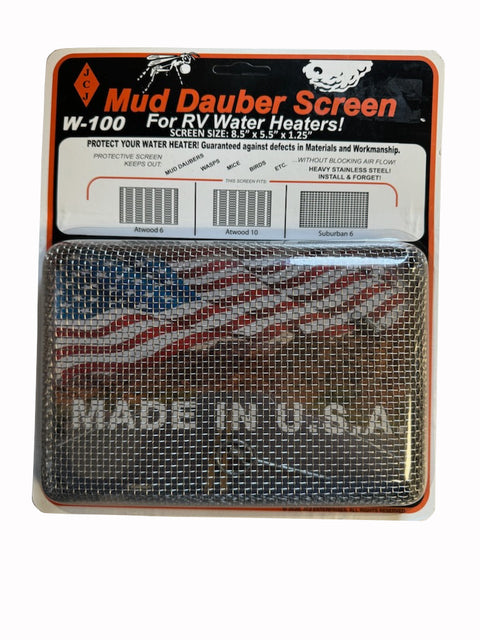 JCJ Enterprises | Mud Dauber Screen for Suburban 6, Atwood 6 & 10 Gallon Water Heater | W100