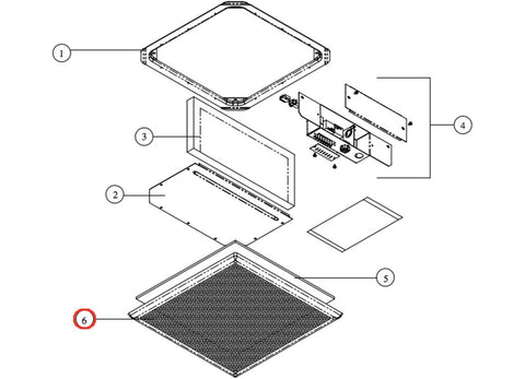 Coleman | Plastic Grill | 6798-3041 | Made for various 6000, 7000, and 8000 Series AC's