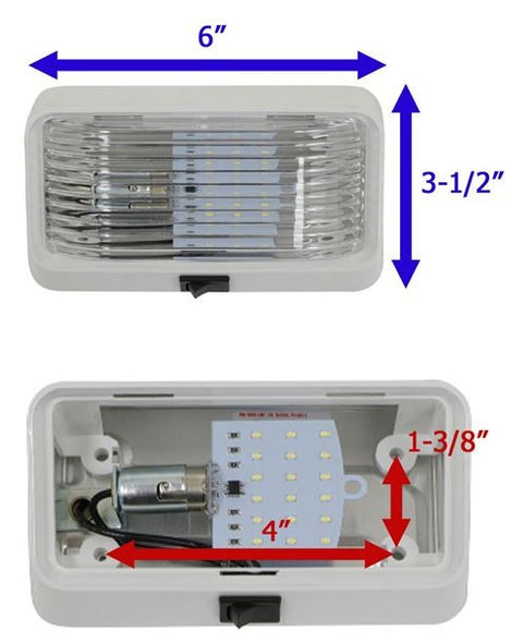 Valterra | LED Porch Light | Clear Lens | DG52723VP