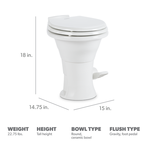 Dometic | 310 RV Toilet | 302310081 | White