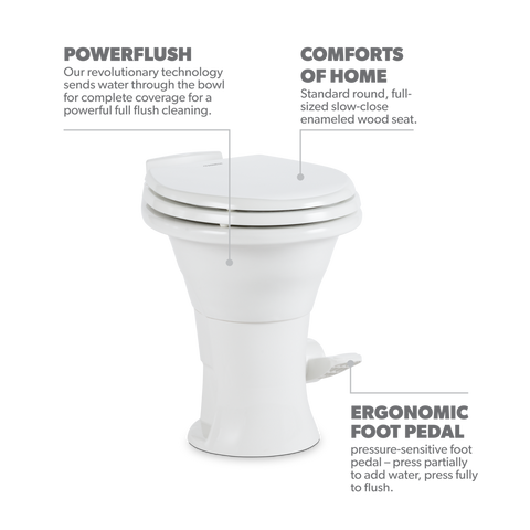 Dometic | 310 RV Toilet | 302310081 | White