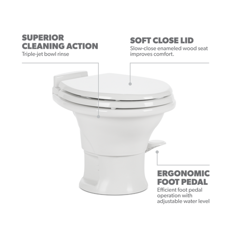 Dometic | 311 Low Profile RV Toilet | 302311681 | White