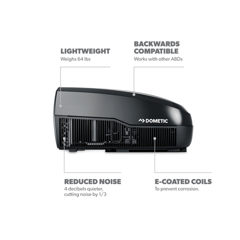 Dometic | FreshJet 3 Series RV Air Conditioner | FJX3573MBKAS | 9600028601 | 15,000 BTU | Black