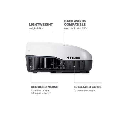 Dometic | FreshJet 3 Series RV Air Conditioner | FJX3573MWHAS | 15,000 BTU | White