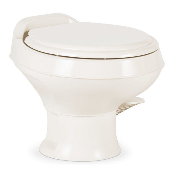 Dometic | 301 Short RV Toilet | 302301673 | Bone | Plastic