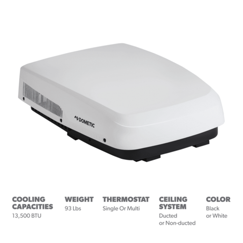 Dometic | FreshJet 5 Low Profile RV Air Conditioner | 9620015924 | 13,500 BTU | White