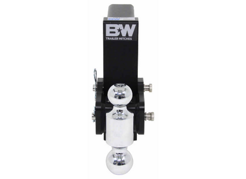 B&W Hitches | Trailer Hitch Ball Mount | TS20040B | Dual Ball 7" Drop - 2.5" Receiver | Black