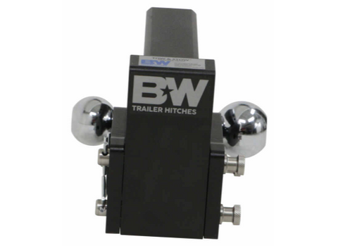 B&W Hitches | Trailer Hitch Ball Mount | TS10047B | Tri Ball 3" Drop | Black