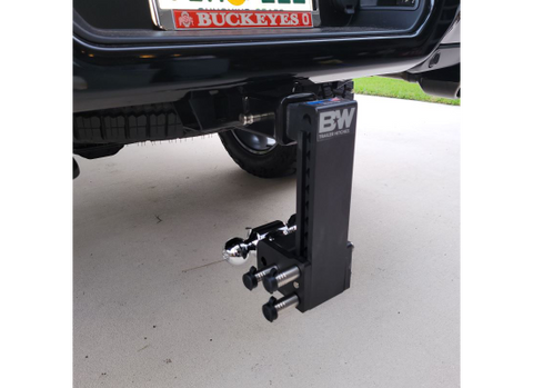 B&W Hitches | Trailer Hitch Ball Mount | TS10043B | Dual Ball 9" Drop | Black