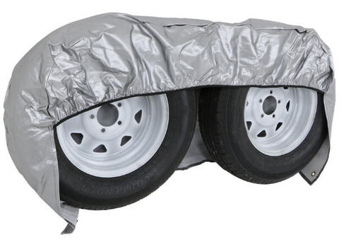 ADCO | Double Axle Tyre Gard | Diamond Plated Steel Vinyl | 3723 | 27"-29"