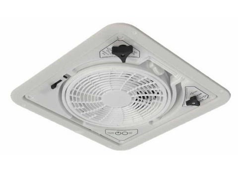 MaxxAir | Pivoting RV Rooftop Fan | 00-62000 | Smoke Lid