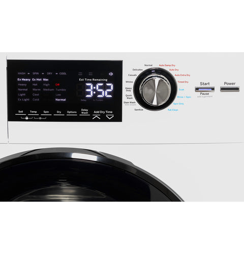 GE Appliances | Front Load Washer/Condenser Dryer Combo | GFQ14ESSNWW | 24" | 2.4 cu. ft.