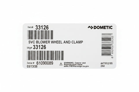 Dometic | Furnace Blower Wheel with Clamp | 33126 | Hydro Flame