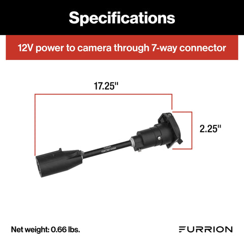 Furrion | Backup Camera Cable | F2BC004XXBK | 2021132201 | 7-Way Adapter For Furrion Vision S