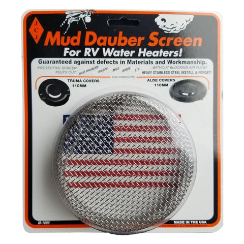 JCJ Enterprises | Mud Dauber Screen for Truma/Alde 110mm Water Heater Door | M-1800
